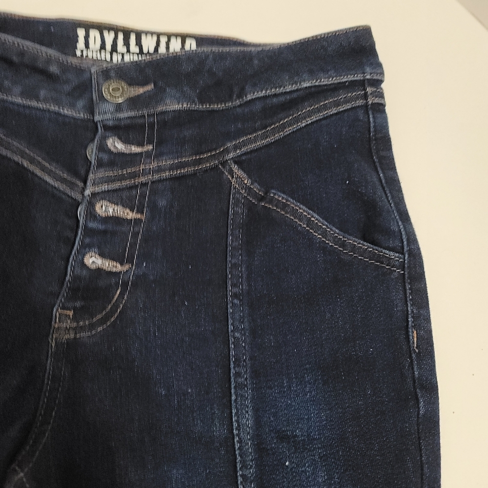 Idyllwind Dark Blue Flare Jeans - Picture 4 of 9